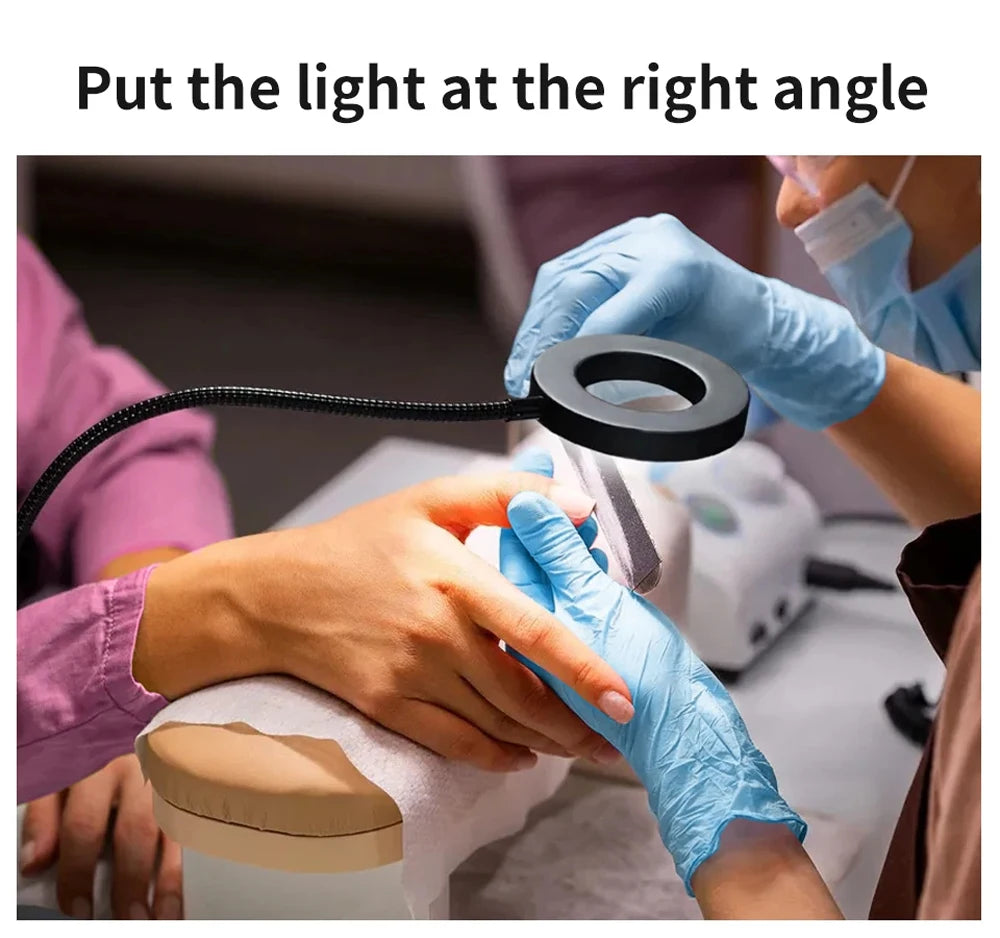Clip on Light LED Reading Book Study Lamp 3 Color Modes 10 Brightness Eye Protection 360° Flexible Gooseneck Student Desk Lamp
