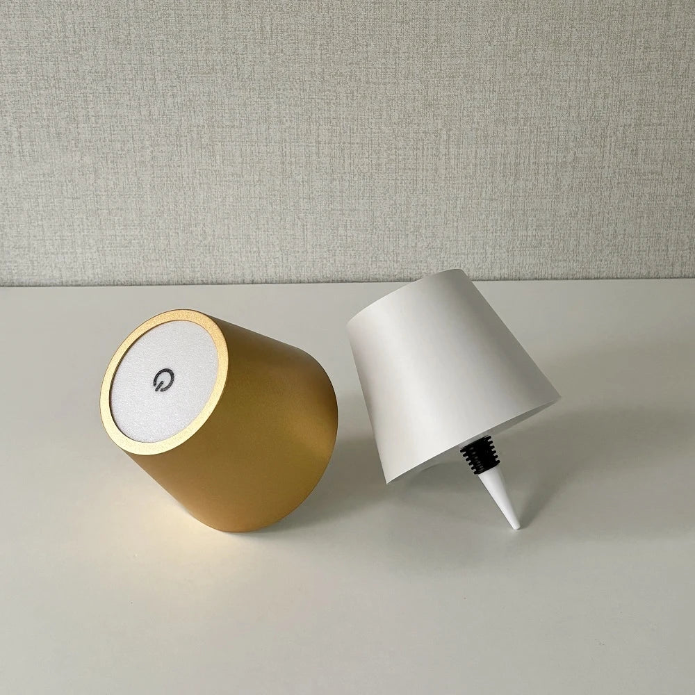 AITHEA Wireless LED Wine Bottle Light Rechargeable Vases Table Lamp Touch Switch Night Light for Cafe Bar Club Restaurant Decor
